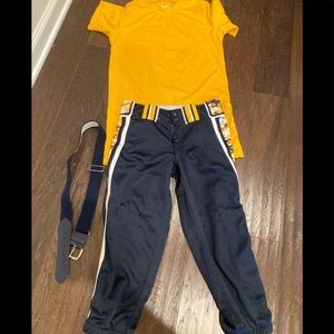 Boombah women’s softball pants & shirt size M